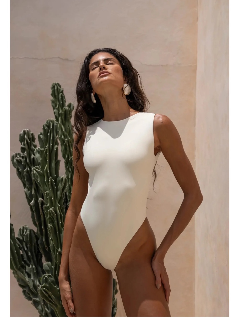 Paloma Swimsuit Ivory - Rogue Season Swimwear - One piece bathing suit